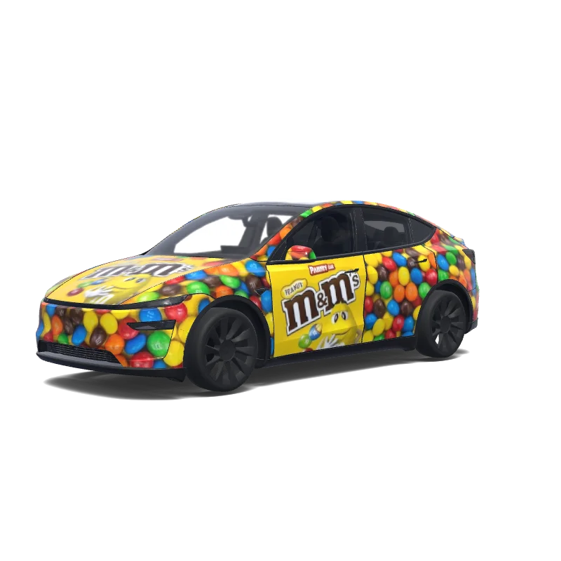 M&M's Candy — Model Y (2025+) wrap