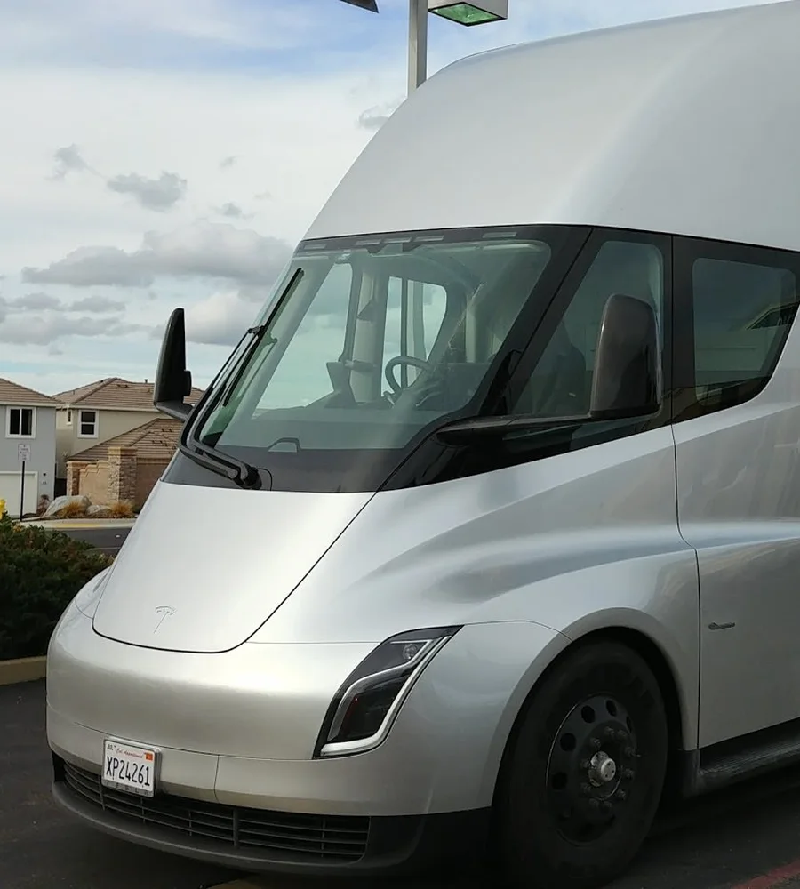 Semi Tesla wrap design template